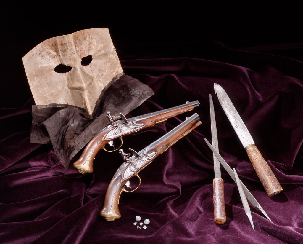 Gustav III-mordet - Anckarströms mask och pistoler