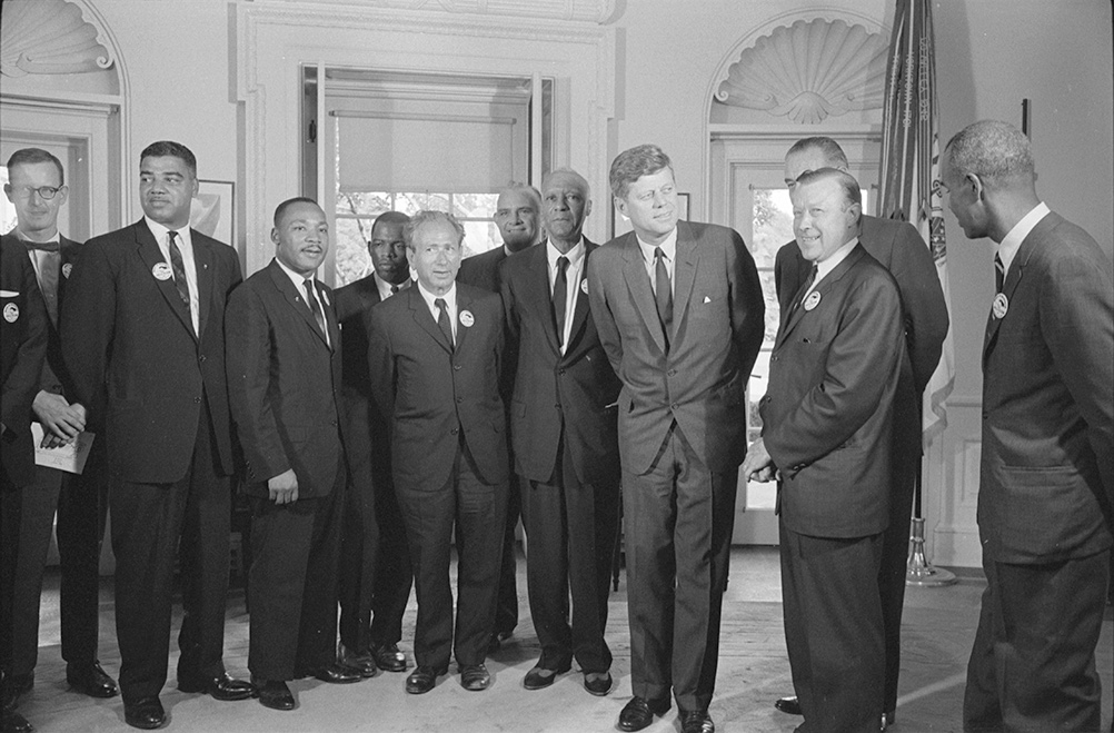 President Kennedy möter Martin Luther King, jr.