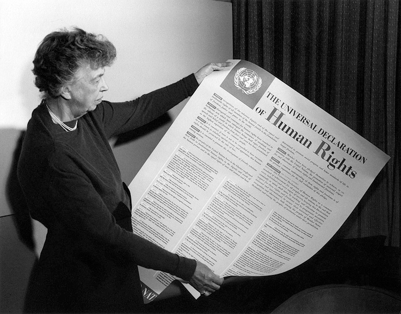 Eleanor Roosevelt och FN:s deklaration för mänskliga rättigheter