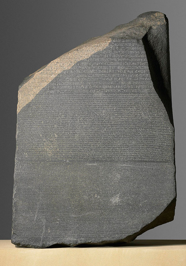 Rosettastenen, officiellt foto från British Museum