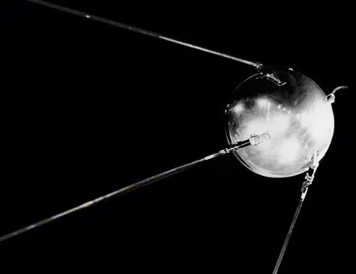 Sputnik, en modell från NASA